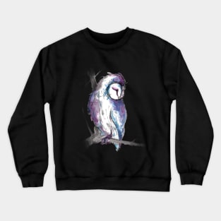 Fantasy Owl Watercolor Crewneck Sweatshirt